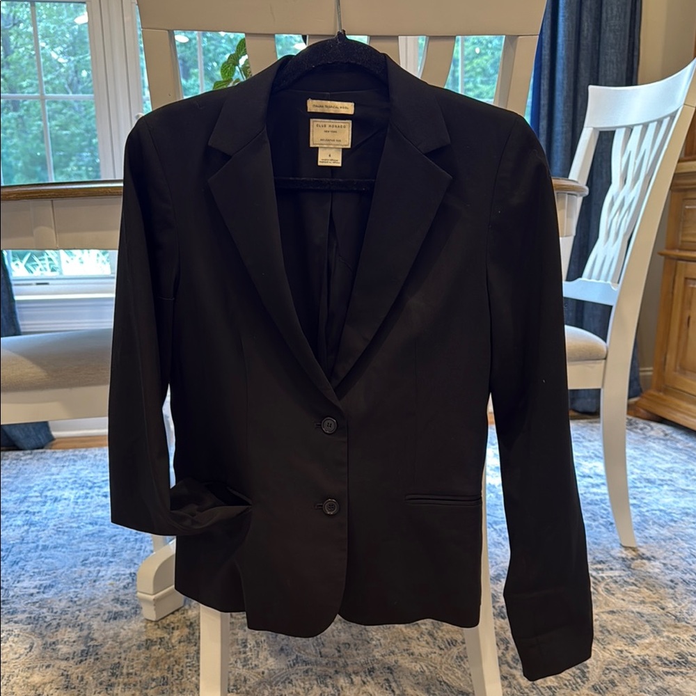 Club Monaco Classic Black Blazer